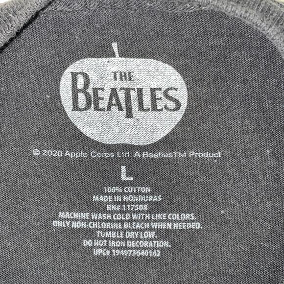 The Beatles T -Shirt Unisex LARGE Men Black Group Singer Faces Music Tee Top - Picture 6 of 7